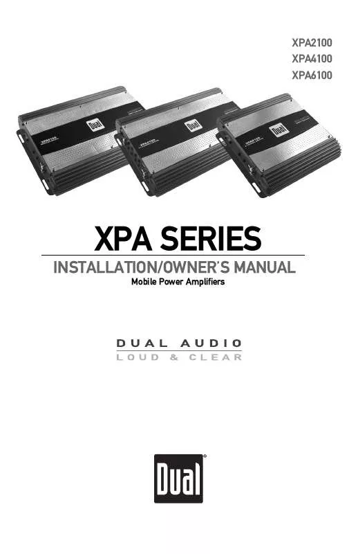 Mode d'emploi DUAL XPA2100