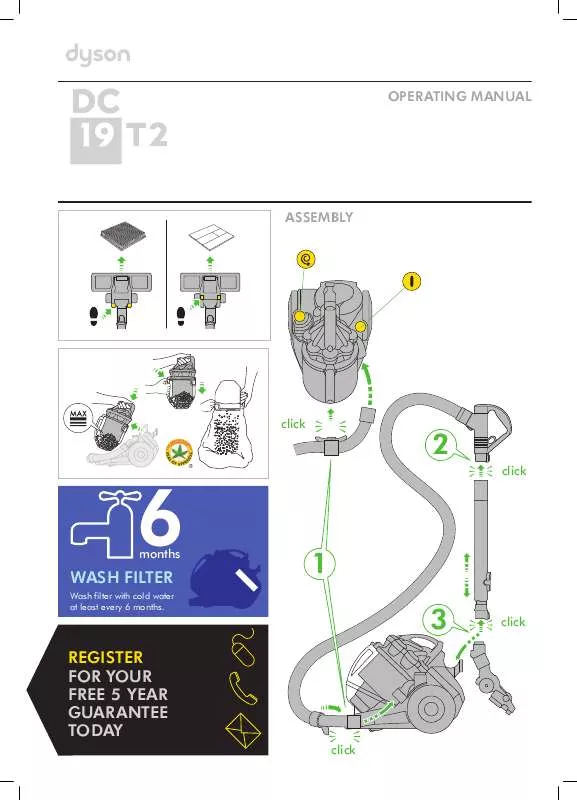 Mode d'emploi DYSON DC19 T2