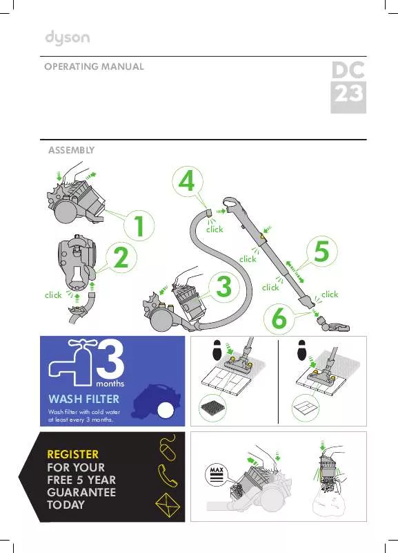 Mode d'emploi DYSON DC23