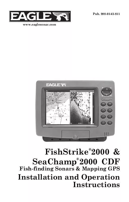 Mode d'emploi EAGLE SEACHAMP 2000C DF