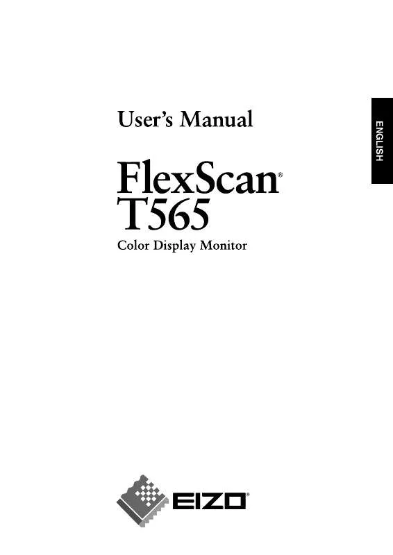 Mode d'emploi EIZO FLEXSCAN T565