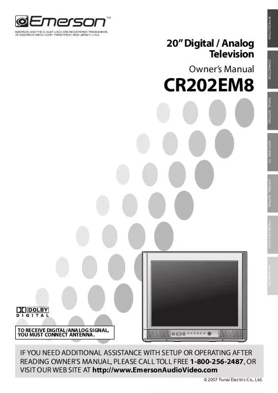 Mode d'emploi EMERSON CR202EM8