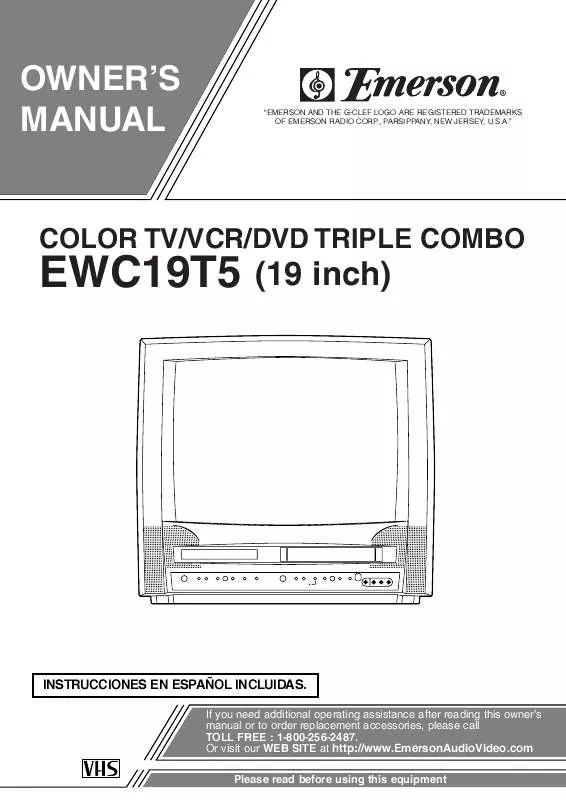 Mode d'emploi EMERSON EWC19T5