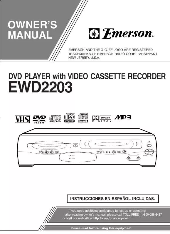 Mode d'emploi EMERSON EWD2203