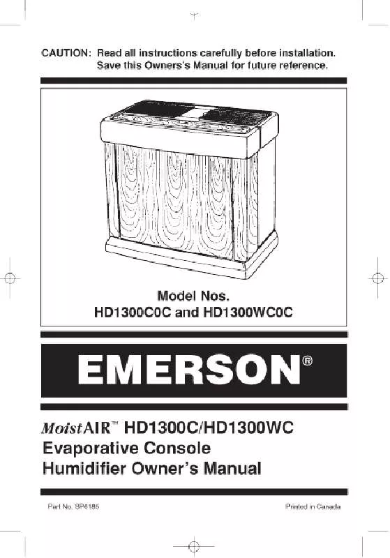 Mode d'emploi EMERSON HD13030