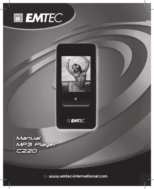 Mode d'emploi EMTEC MP4-SPELARE C220