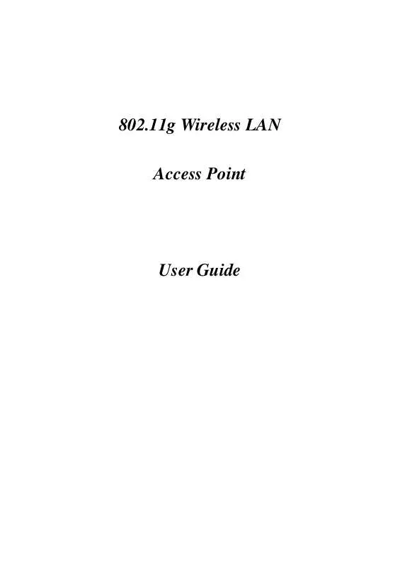 Mode d'emploi ENCORE 802.11G WIRELESS LAN ACCESS POINT