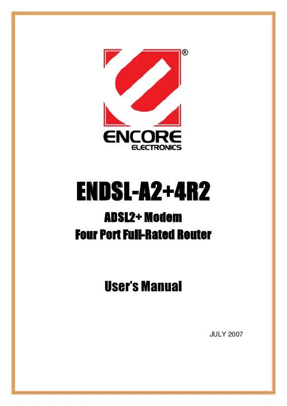 Mode d'emploi ENCORE ENDSL-R2PLUS4R2