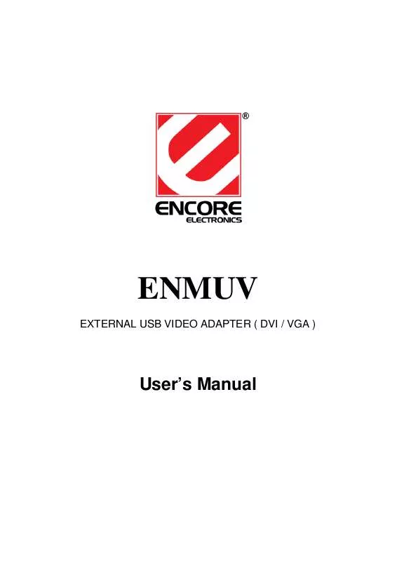 Mode d'emploi ENCORE ENMUV