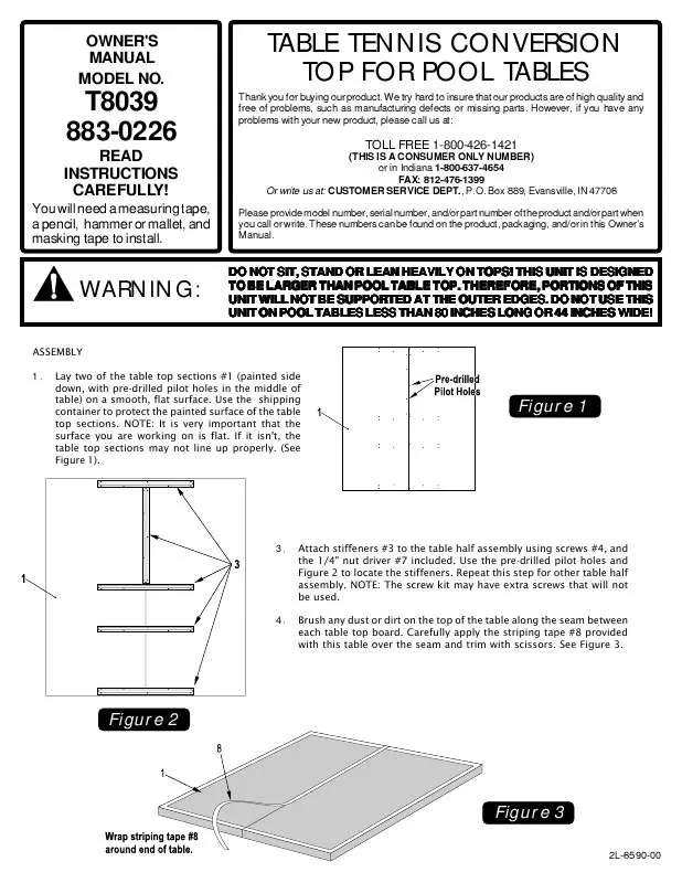 Mode d'emploi ESCALADE SPORTS 2L-6590-00