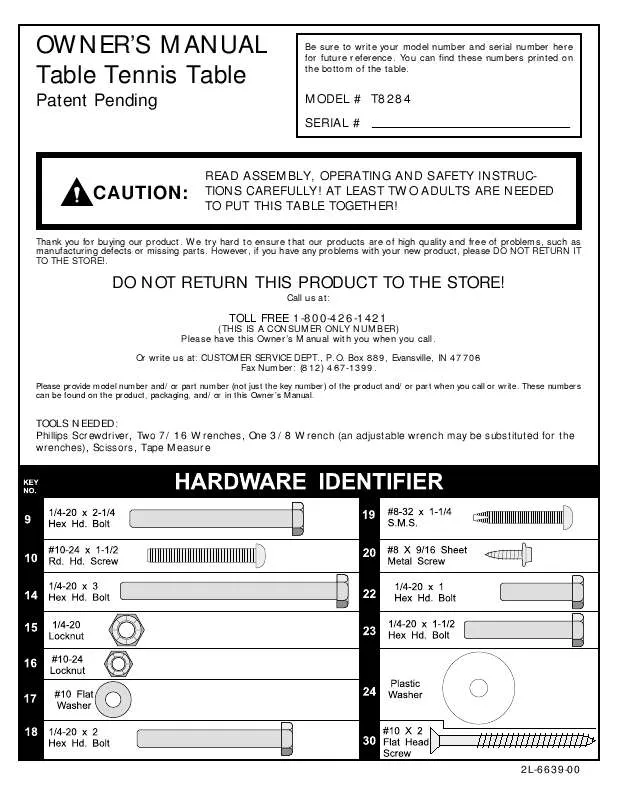 Mode d'emploi ESCALADE SPORTS 2L-6639-00