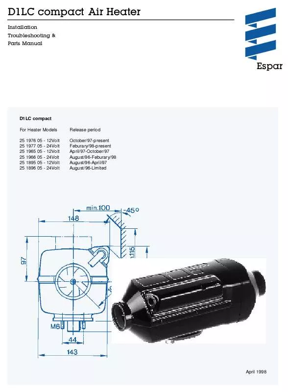 Mode d'emploi ESPAR D1LC COMPACT