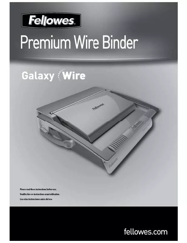 Mode d'emploi FELLOWES GALAXY WIRE