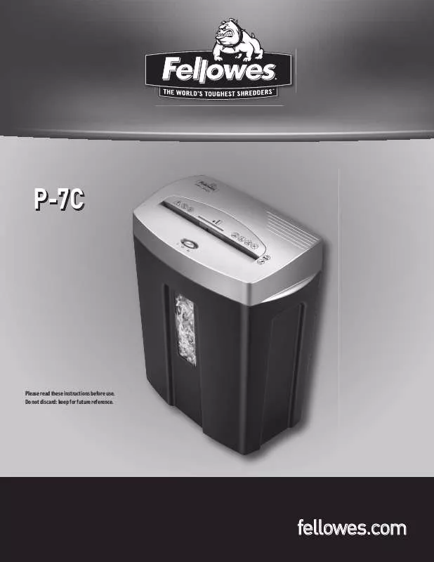 Mode d'emploi FELLOWES P-7C