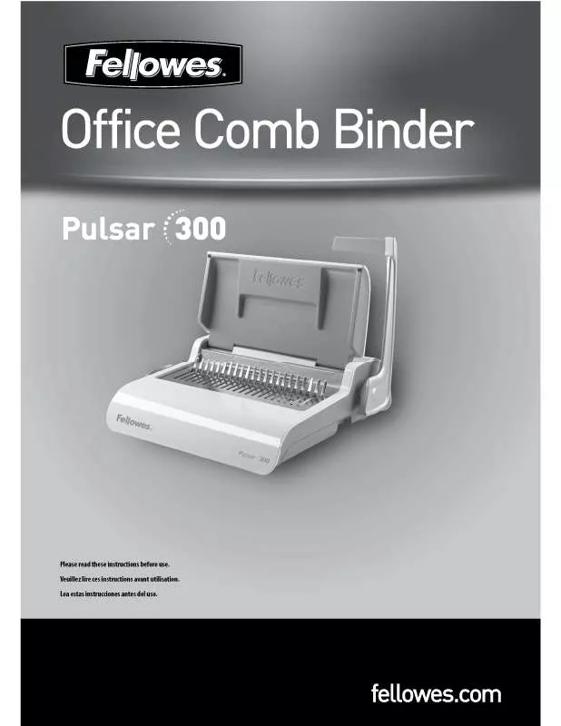 Mode d'emploi FELLOWES PULSAR 300