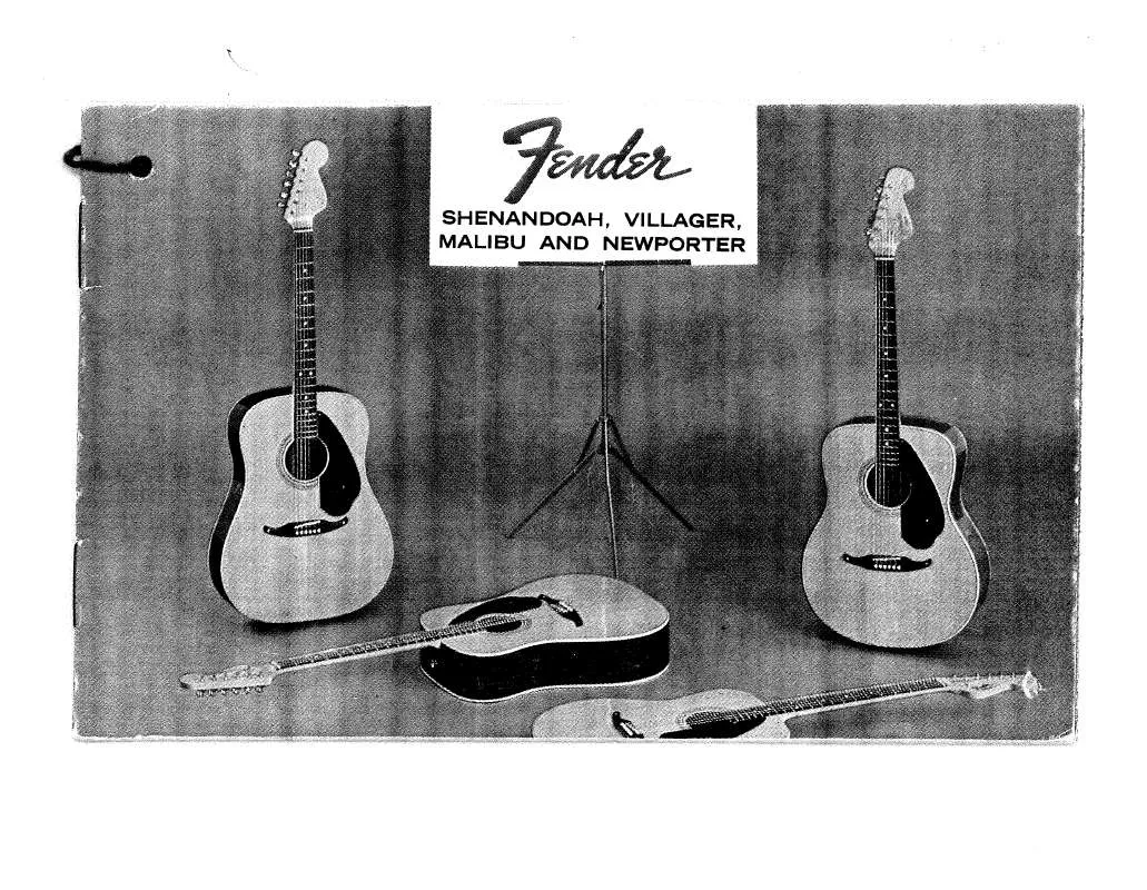 Mode d'emploi FENDER MALIBU