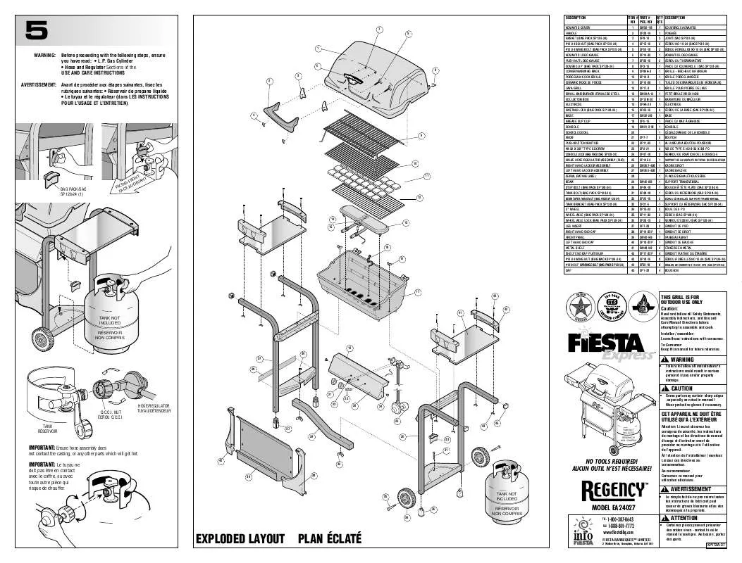 Mode d'emploi FIESTA EA24027 REGENCY