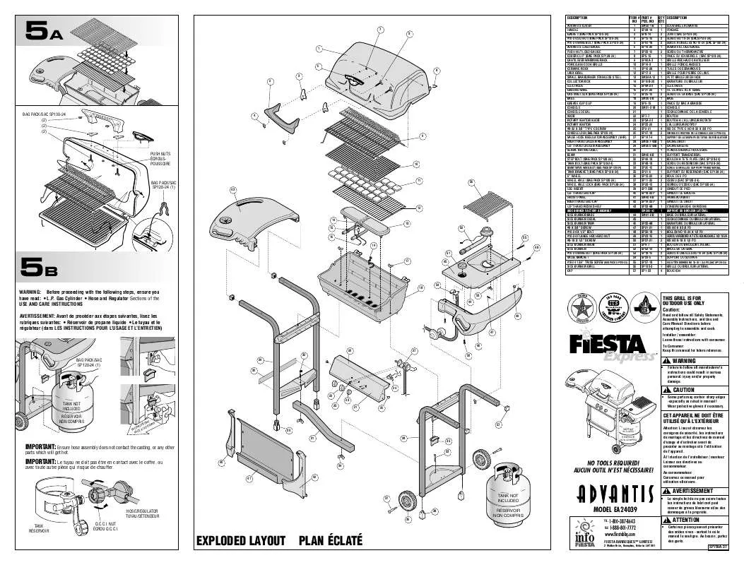 Mode d'emploi FIESTA EA24039 ADVANTIS