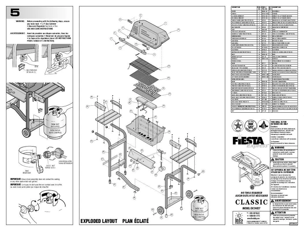 Mode d'emploi FIESTA EH24027 CLASSIC