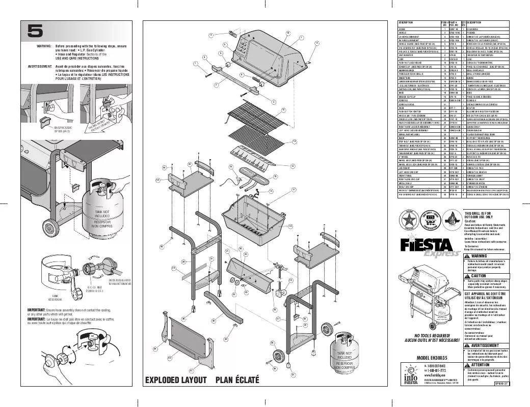 Mode d'emploi FIESTA EH30035