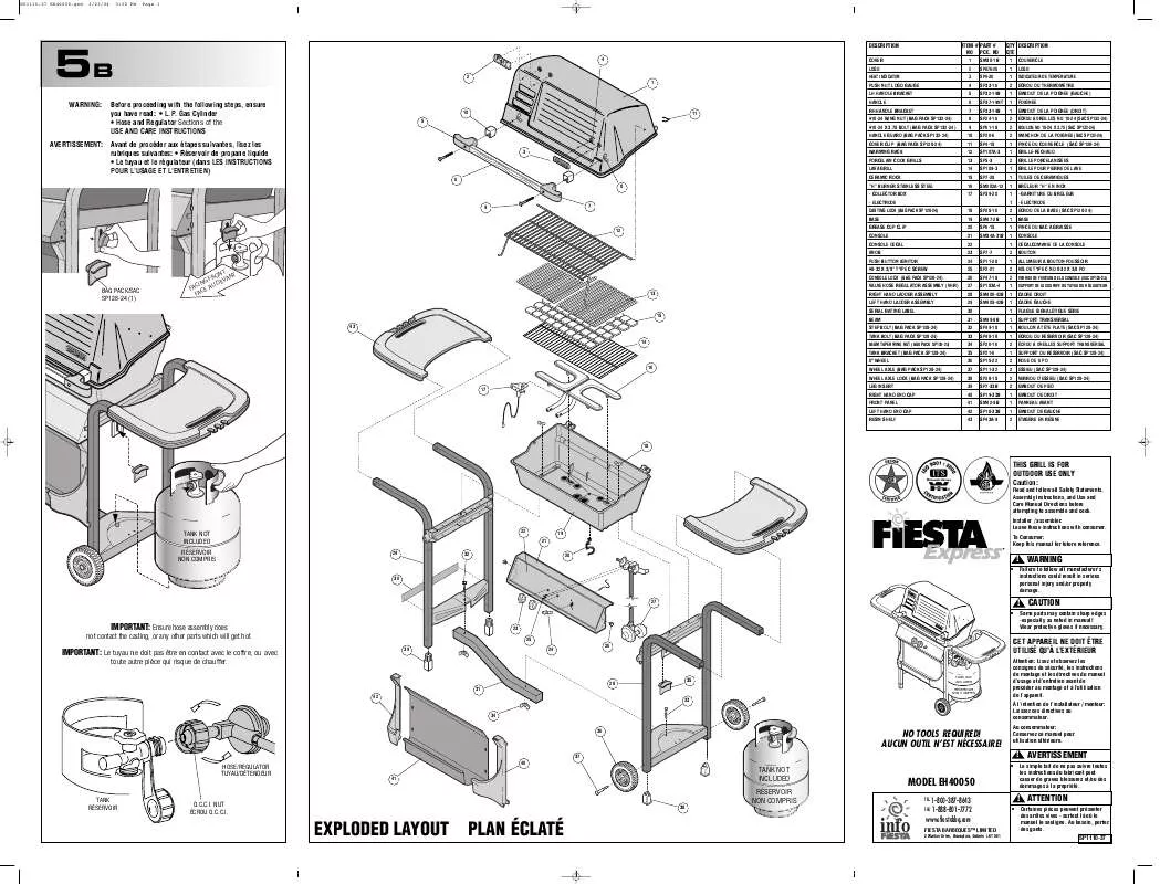 Mode d'emploi FIESTA EH40050