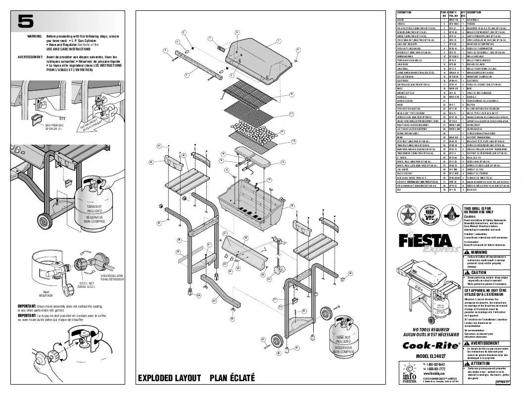 Mode d'emploi FIESTA EL24027 COOK-RITE