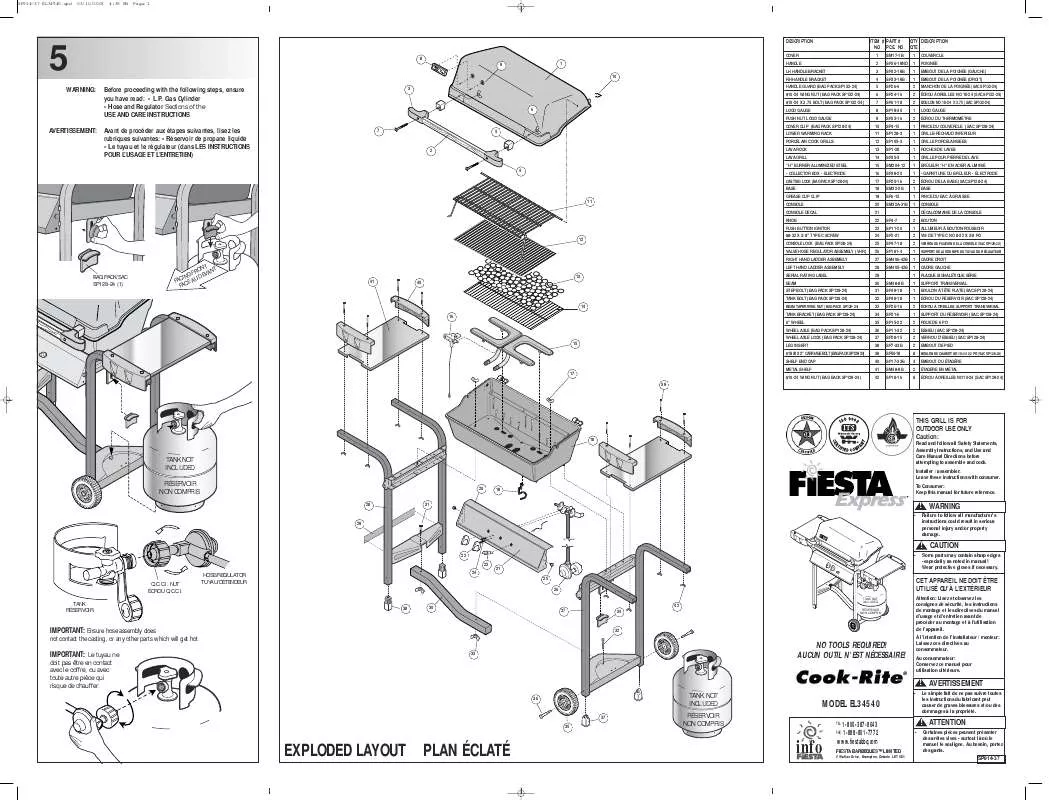 Mode d'emploi FIESTA EL34540