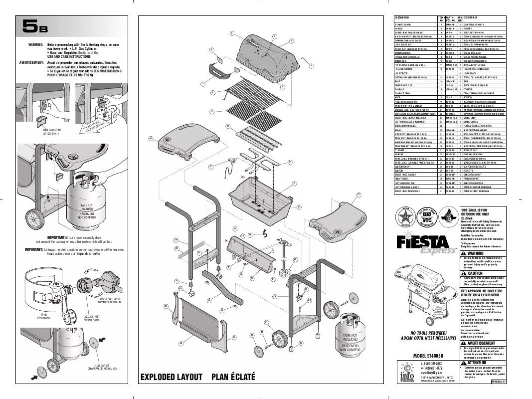 Mode d'emploi FIESTA ET40050