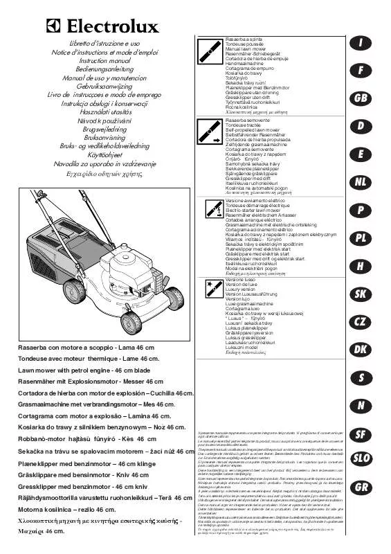 Mode d'emploi FLYMO QUICKSILVER 46SD