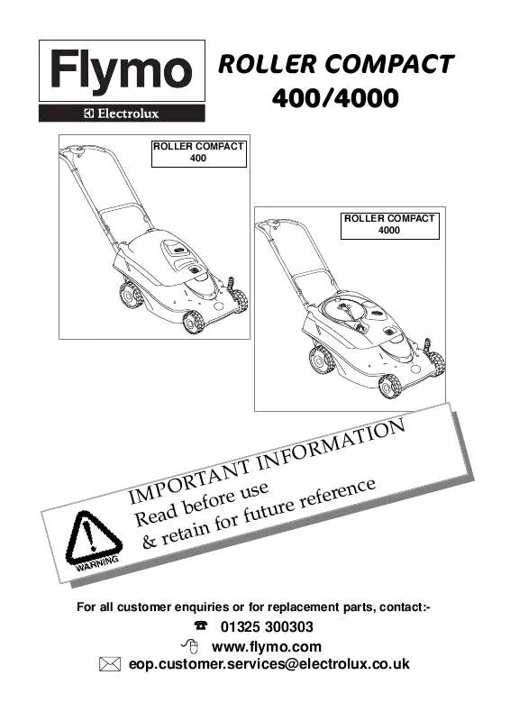 Mode d'emploi FLYMO ROLLER COMPACT 4000