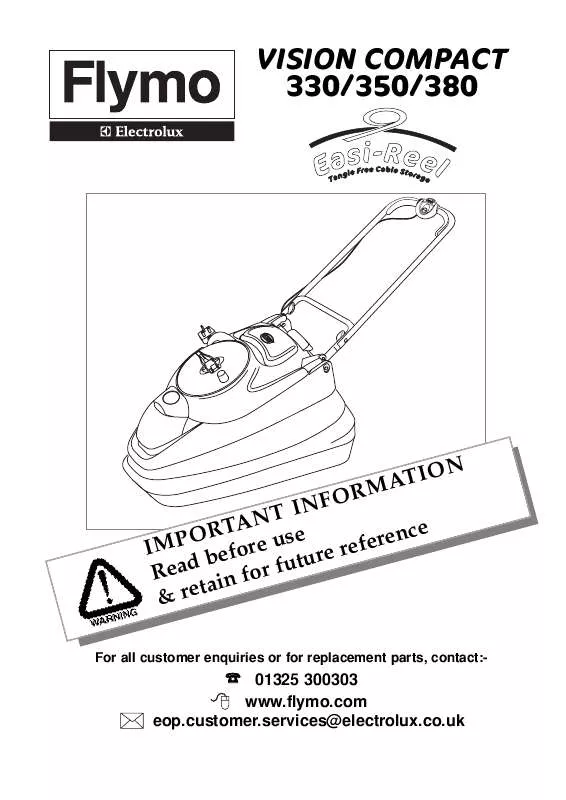 Mode d'emploi FLYMO VISION COMPACT 350