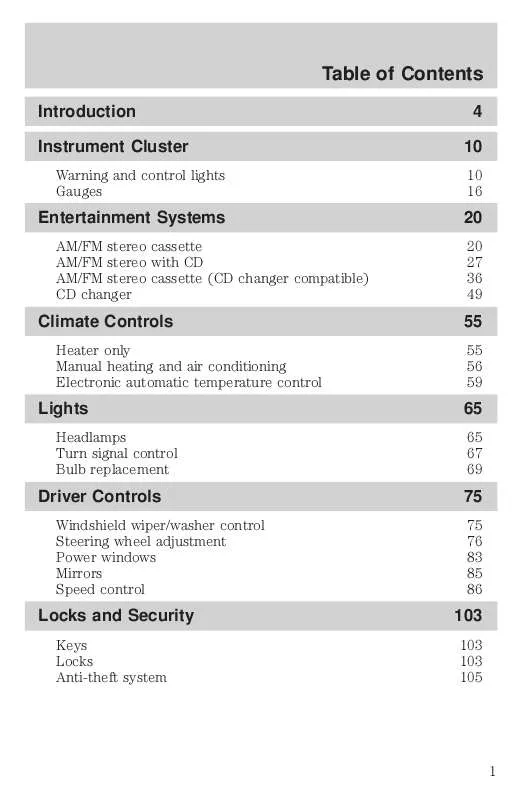 Mode d'emploi FORD F150-2002