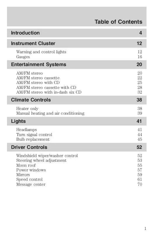 Mode d'emploi FORD F550-2004