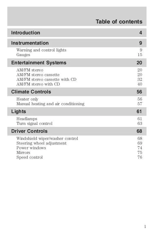 Mode d'emploi FORD F650-2003