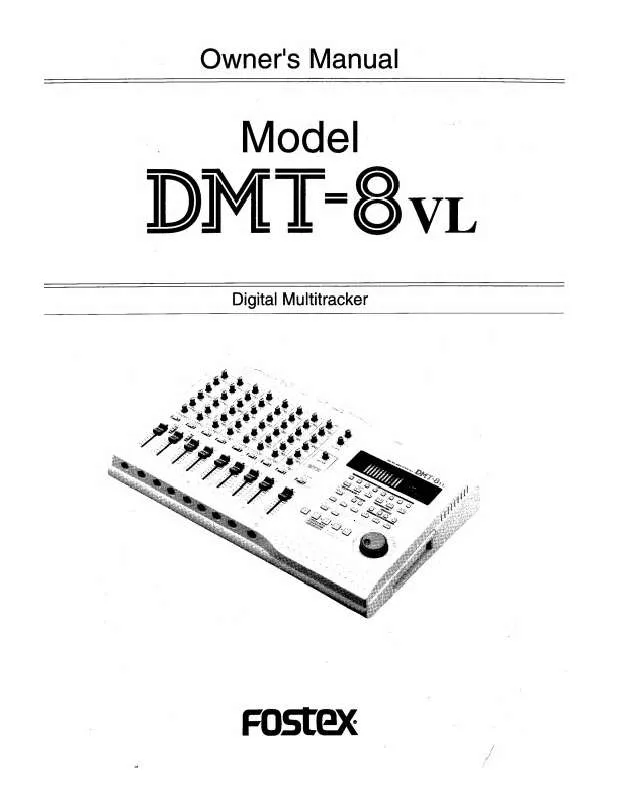 Mode d'emploi FOSTEX DMT-8VL