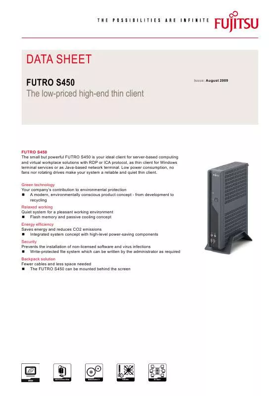 Mode d'emploi FUJITSU SIEMENS FUTRO S450