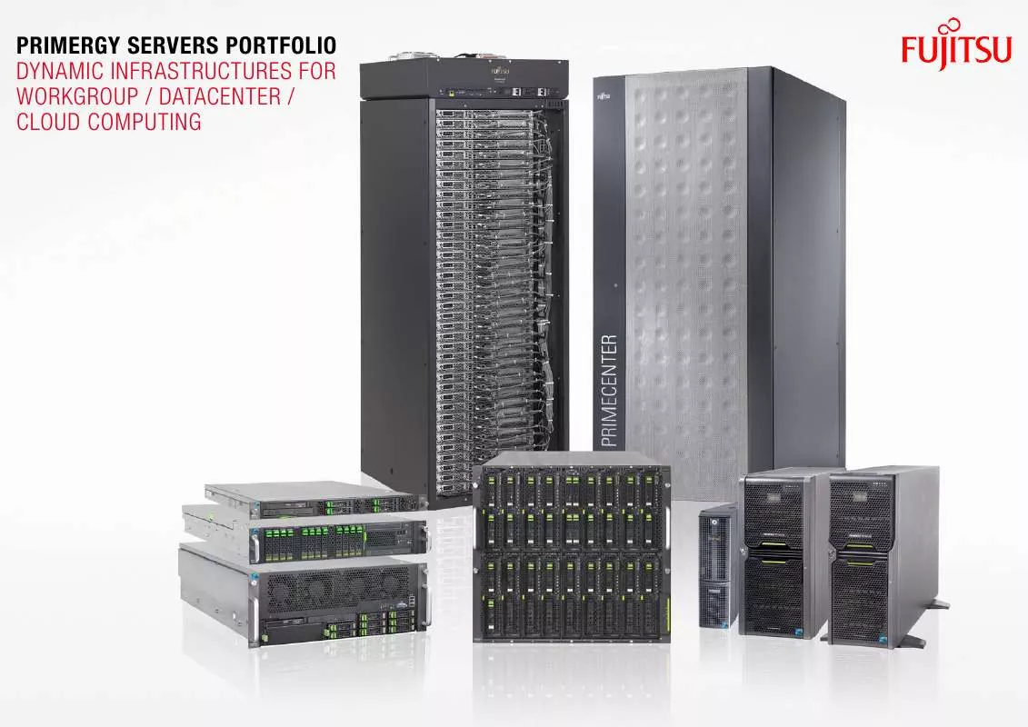 Mode d'emploi FUJITSU SIEMENS PRIMERGY SERVERS PORTFOLIO