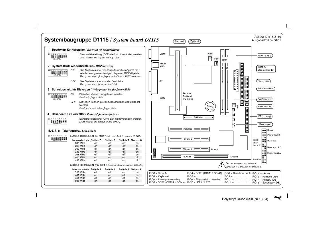 Mode d'emploi FUJITSU SIEMENS SCENIC 320