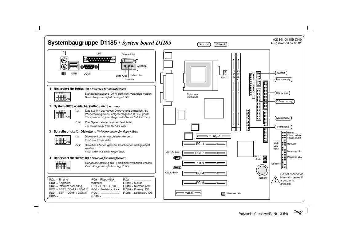 Mode d'emploi FUJITSU SIEMENS SCENIC L (I815)