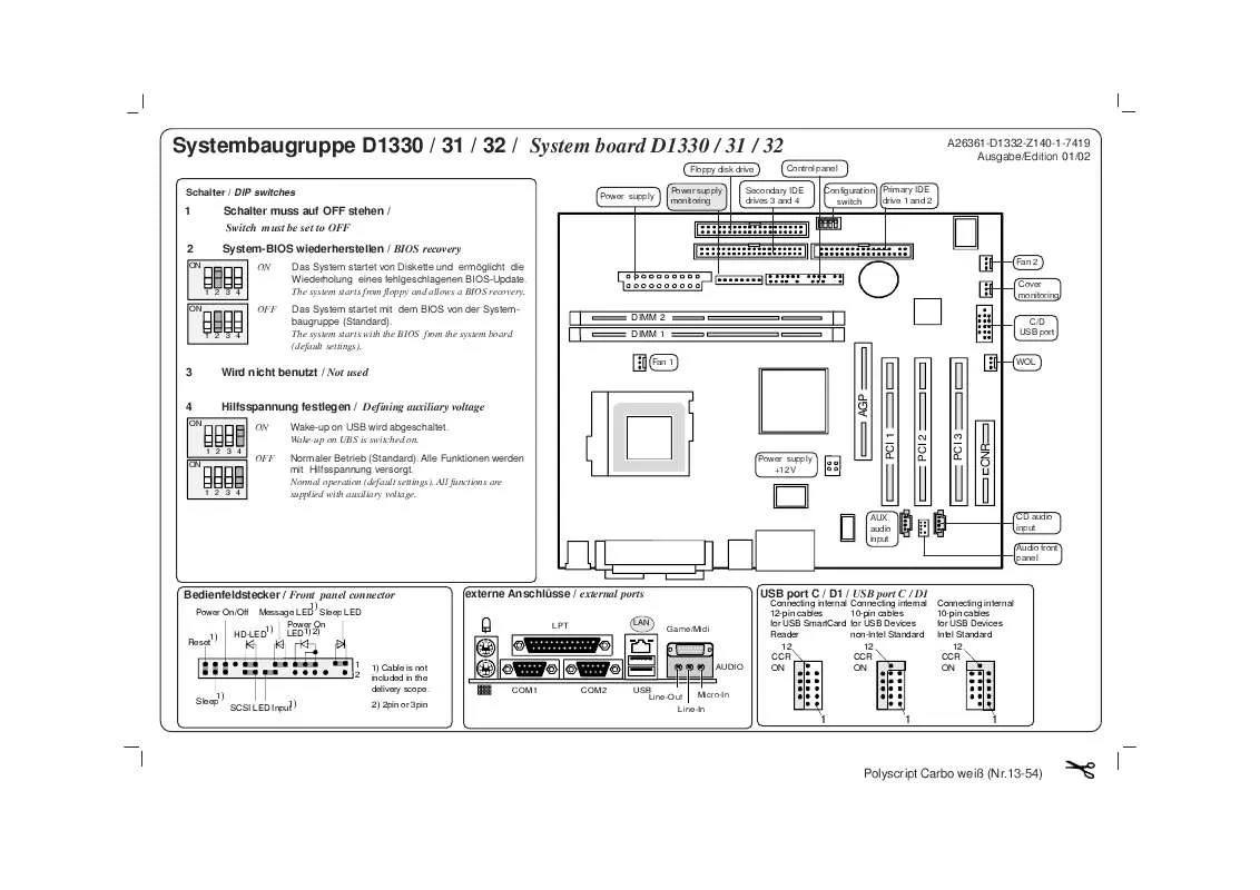 Mode d'emploi FUJITSU SIEMENS SCENIC S2 (I815E)