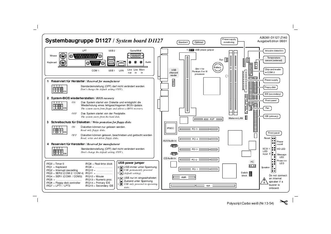 Mode d'emploi FUJITSU SIEMENS SCENIC 865