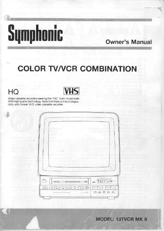 Mode d'emploi FUNAI 13TVCRMKII