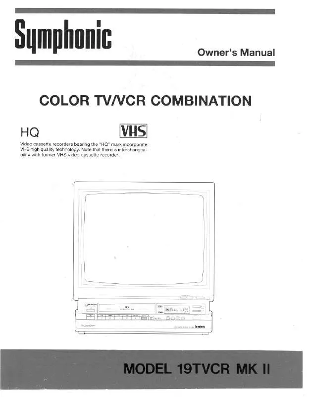 Mode d'emploi FUNAI 19TVCRMKII