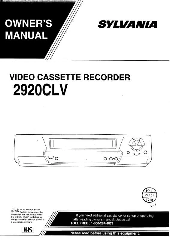 Mode d'emploi FUNAI 2920CLV