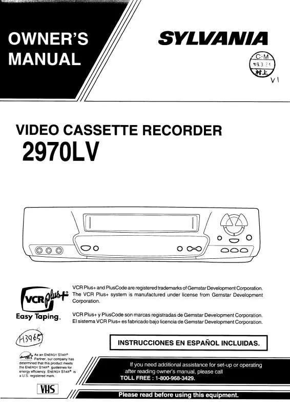 Mode d'emploi FUNAI 2970LV