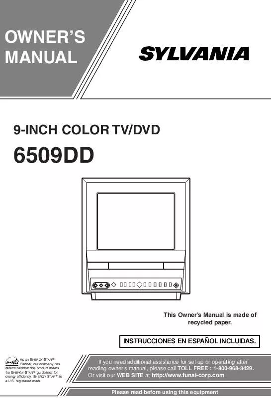 Mode d'emploi FUNAI 6509DD