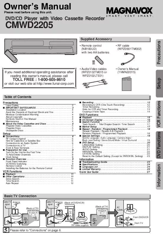 Mode d'emploi FUNAI CMWD2205