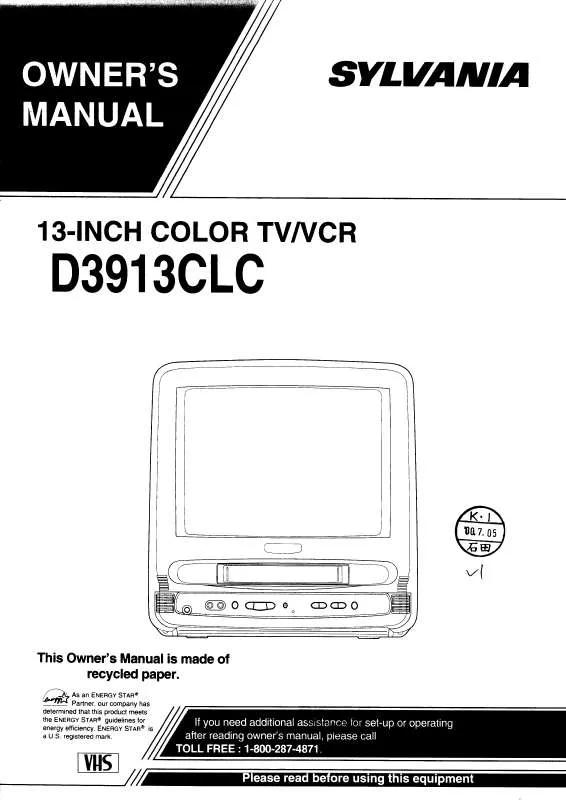 Mode d'emploi FUNAI D3913CLC