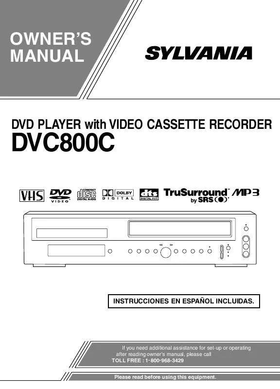 Mode d'emploi FUNAI DVC800C