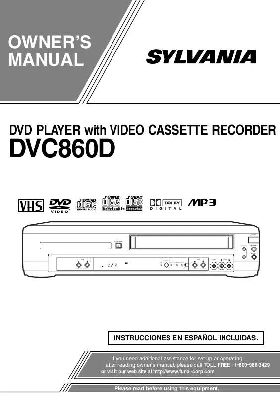 Mode d'emploi FUNAI DVC860D